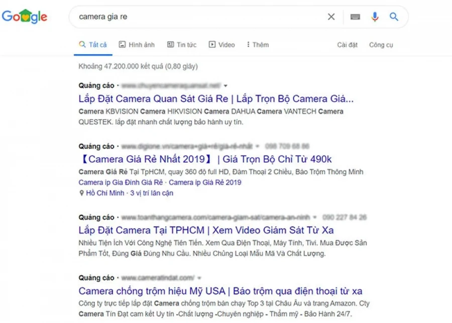 đưa website lên top 1 google bằng adwords