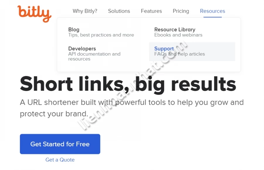 rút gọn liên kết bitly.com