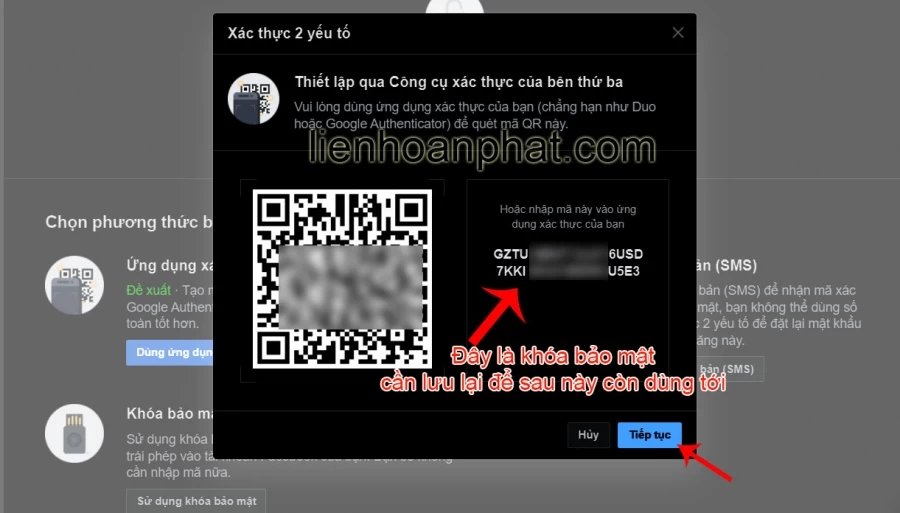 cài đặt authenticator