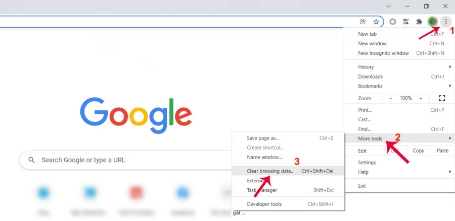 xóa lịch sử truy cập web trên chrome