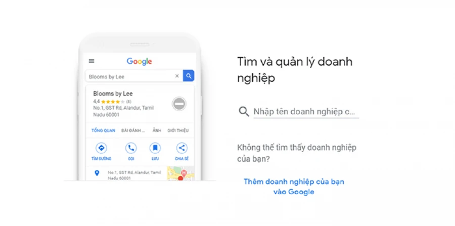 đưa doanh nghiệp lên google map