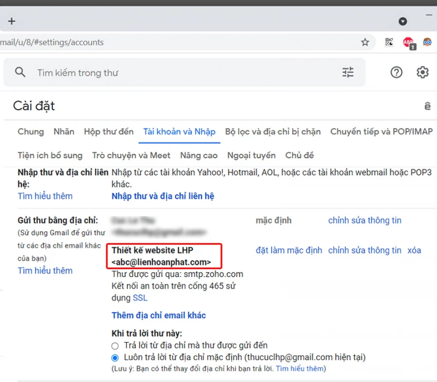 Gmail và outlook