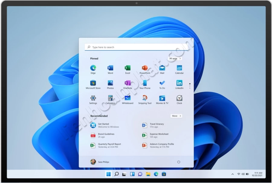 giao diện windows 11
