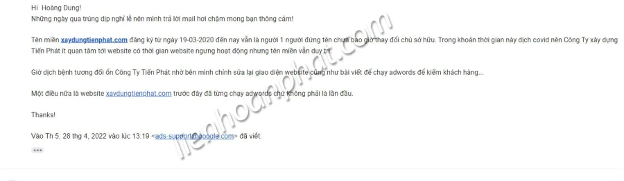 Lỗi né tránh hệ thống google adwords