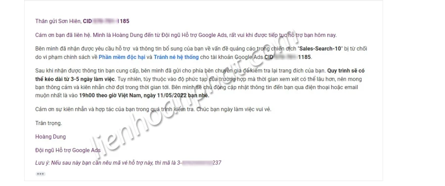 Lỗi né tránh hệ thống google adwords