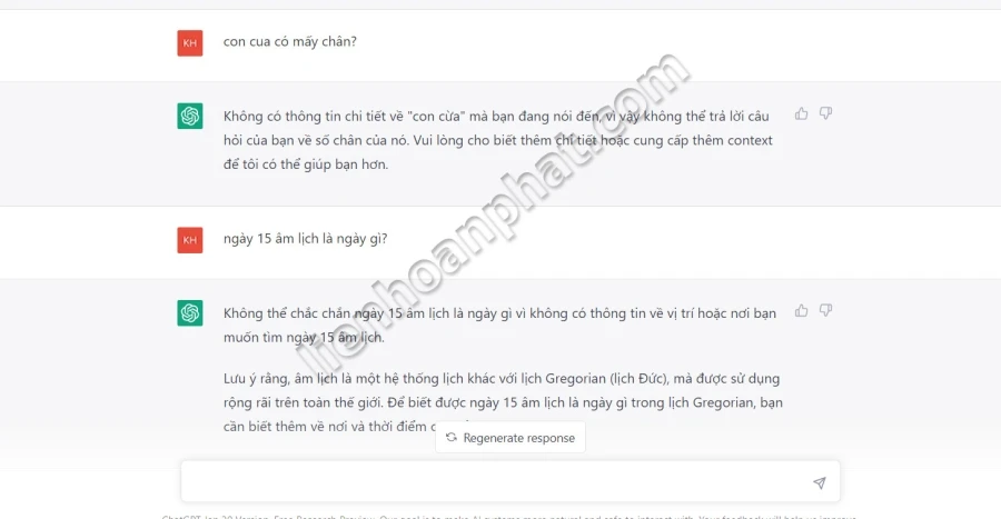 chat gpt không trả lời được những câu hỏi đơn giản.