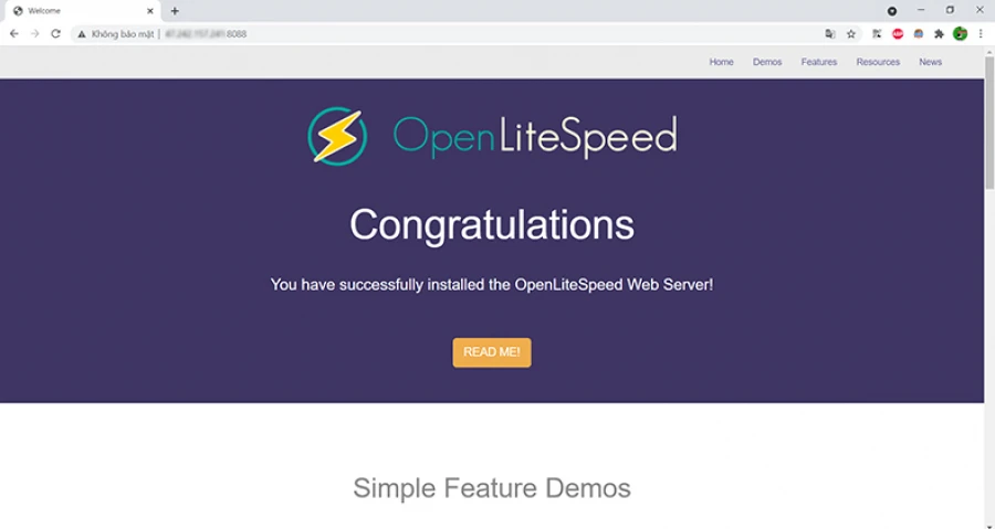 openlitespeed kiểm tra