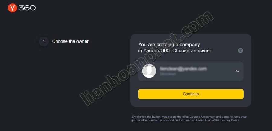 thêm domain vào yandex
