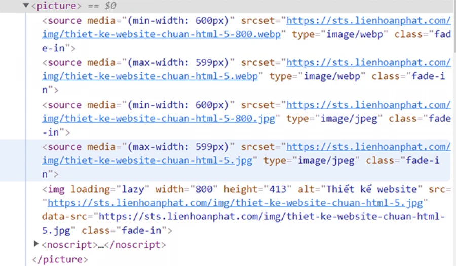 tối ưu hóa hình ảnh cho website